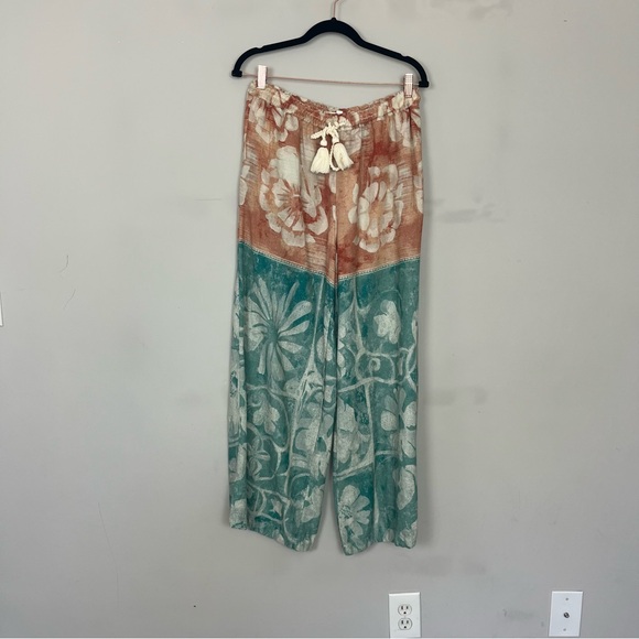 BY ANTHROPOLOGIE LINEN WIDE LEG PANTS SIZE SMALL - Picture 3 of 11